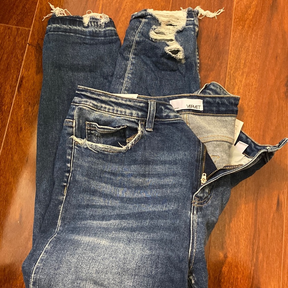 High rise skinny vervet jeans size 31